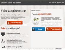 Tablet Screenshot of izdelava-video.si